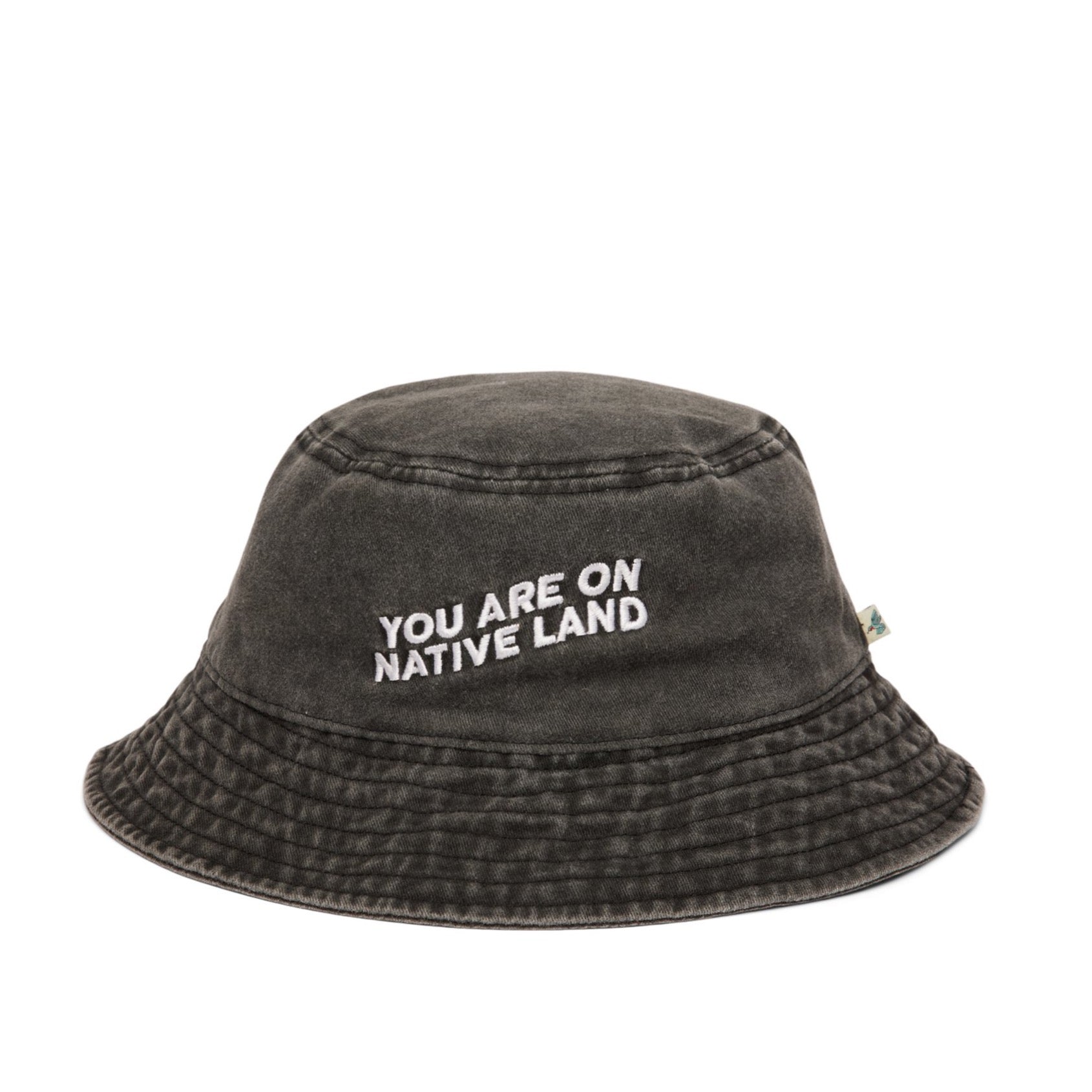 'YOU ARE ON NATIVE LAND' BUCKET HAT
